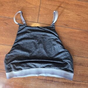 Victoria's Secret Black and Gray Sports Bralette/Bra - Size MEDIUM